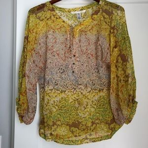 DVF silk blouse. Size 4. Like new!